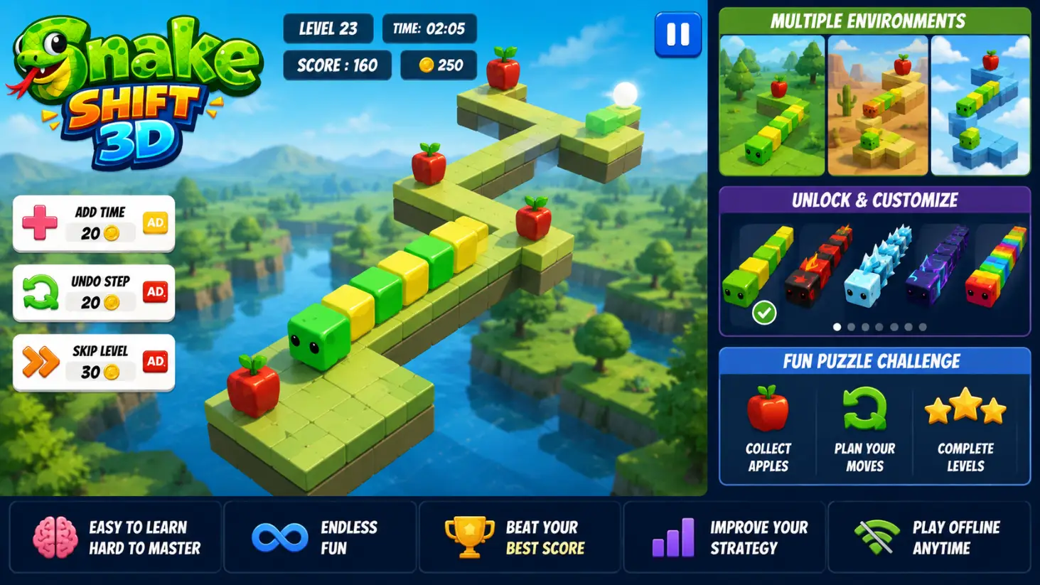 Snake 3D Game